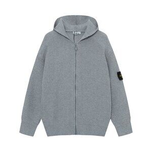 Men's Gray Hooded Sweater